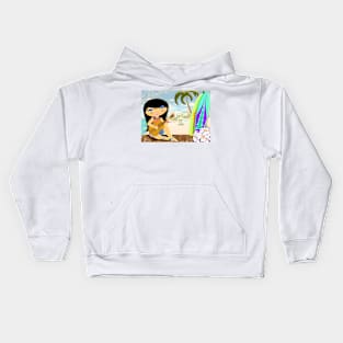 TropoGirl - In Old Waikiki Kids Hoodie